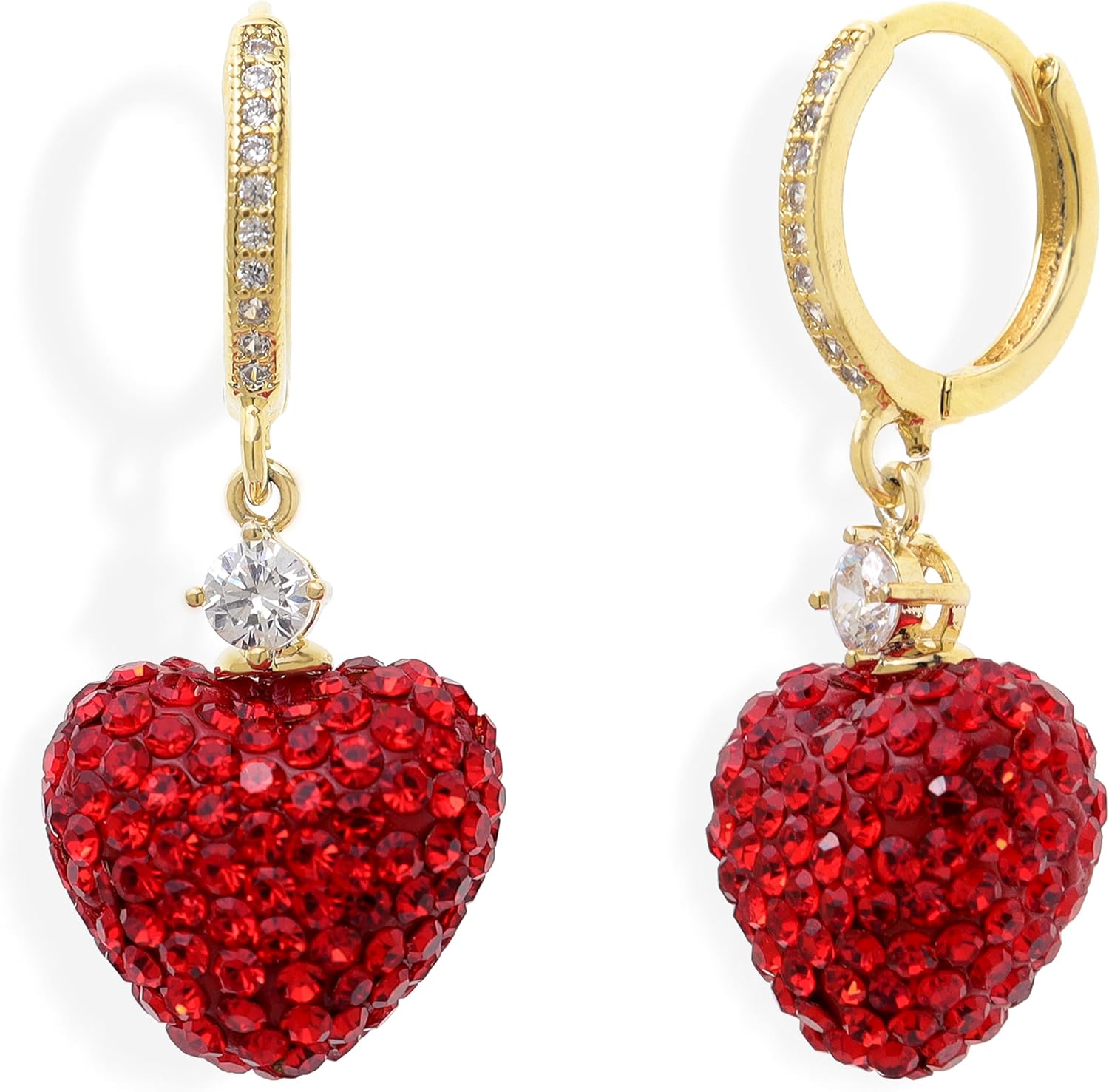 Gold Silver Small Hoop Dangle Earrings for Women, Trendy Dainty Rhinestone CZ Dangling Prom Wedding Leaf Flower Snowflake Butterfly Starfish Fashion Jewelry Gift - 我的商店我的商店我的商店