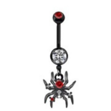 Halloween Bat spider Jewelry, 316L Surgical Steel Rook Earrings for Women Men, Spooky Eyebrow Rings, 16G Curved Barbells, Halloween Body Piercing Jewelry - 8mm - QIAO Crystal我的商店QIAO Crystal