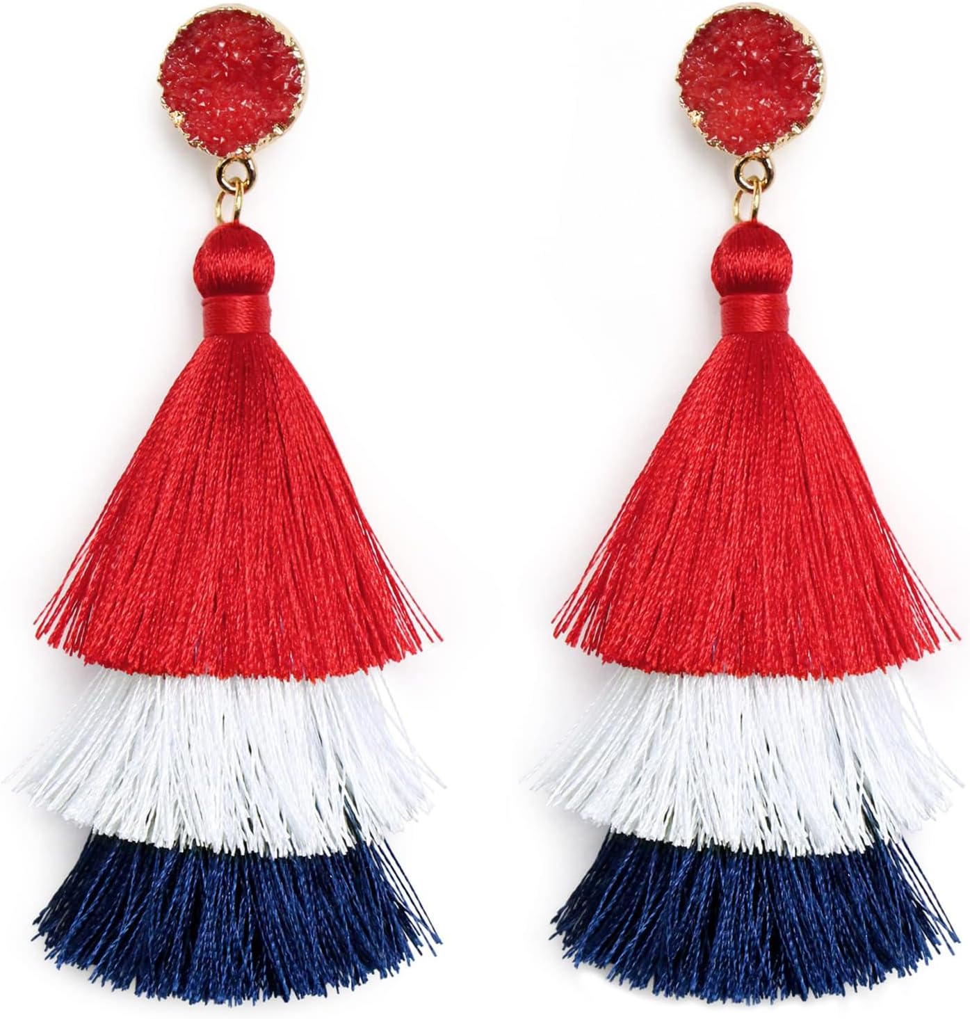 Halloween, Christmas, 4th of July Patriotic Earrings, Holiday Earrings Independence Day Stud Dangle Drop Earrings Hook Fashion Jewelry Gift for Women - QIAO Crystal我的商店QIAO Crystal