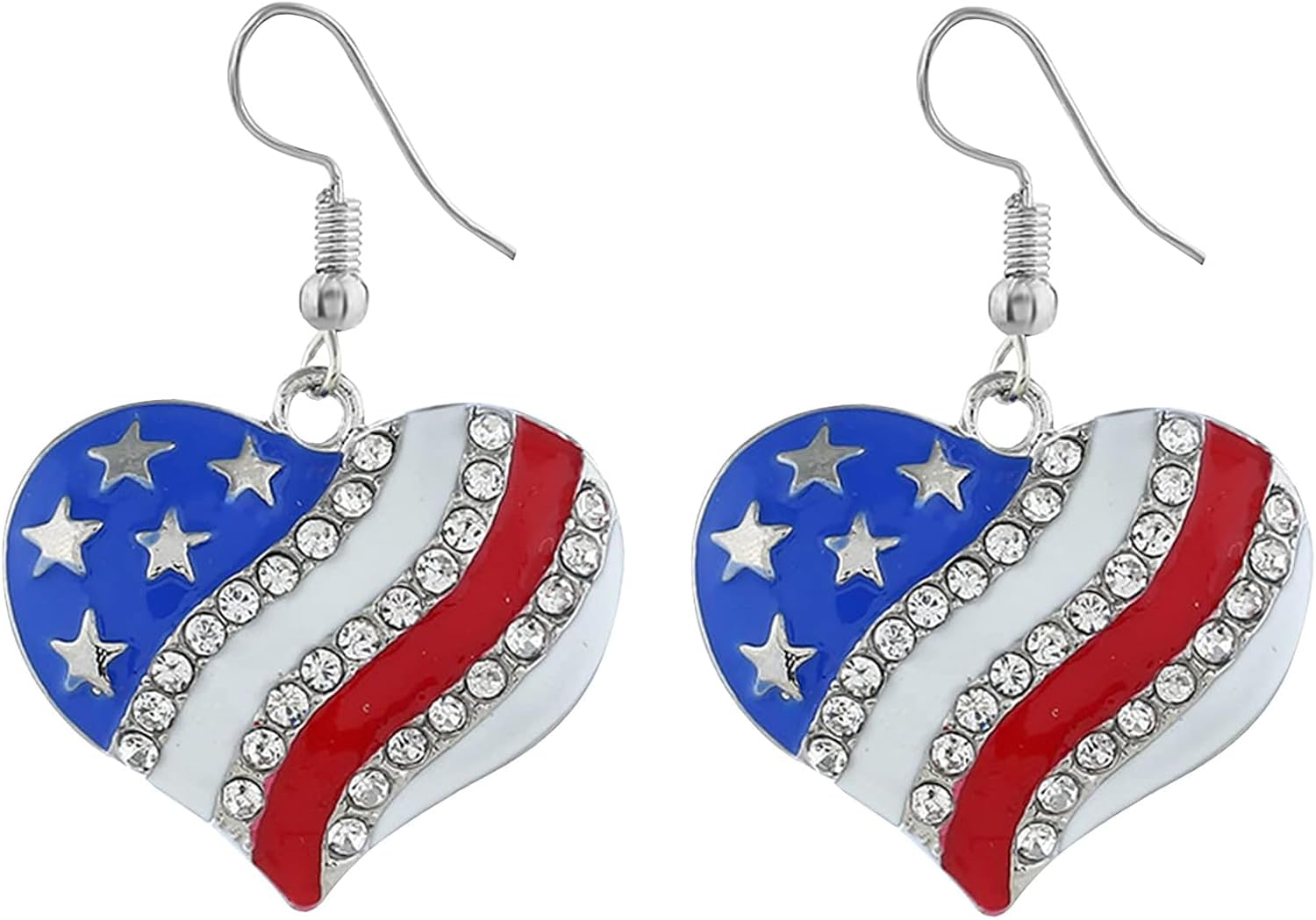 Halloween, Christmas, 4th of July Patriotic Earrings, Holiday Earrings Independence Day Stud Dangle Drop Earrings Hook Fashion Jewelry Gift for Women - QIAO Crystal我的商店QIAO Crystal