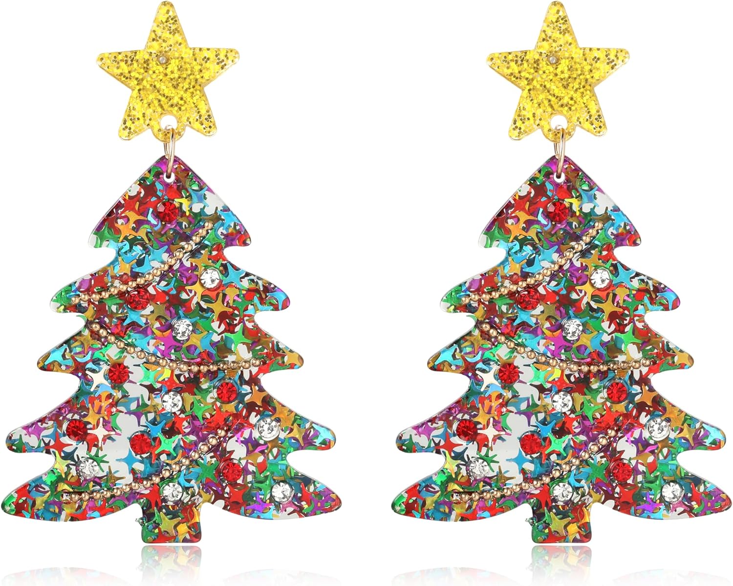 Halloween, Christmas, 4th of July Patriotic Earrings, Holiday Earrings Independence Day Stud Dangle Drop Earrings Hook Fashion Jewelry Gift for Women - QIAO Crystal我的商店QIAO Crystal