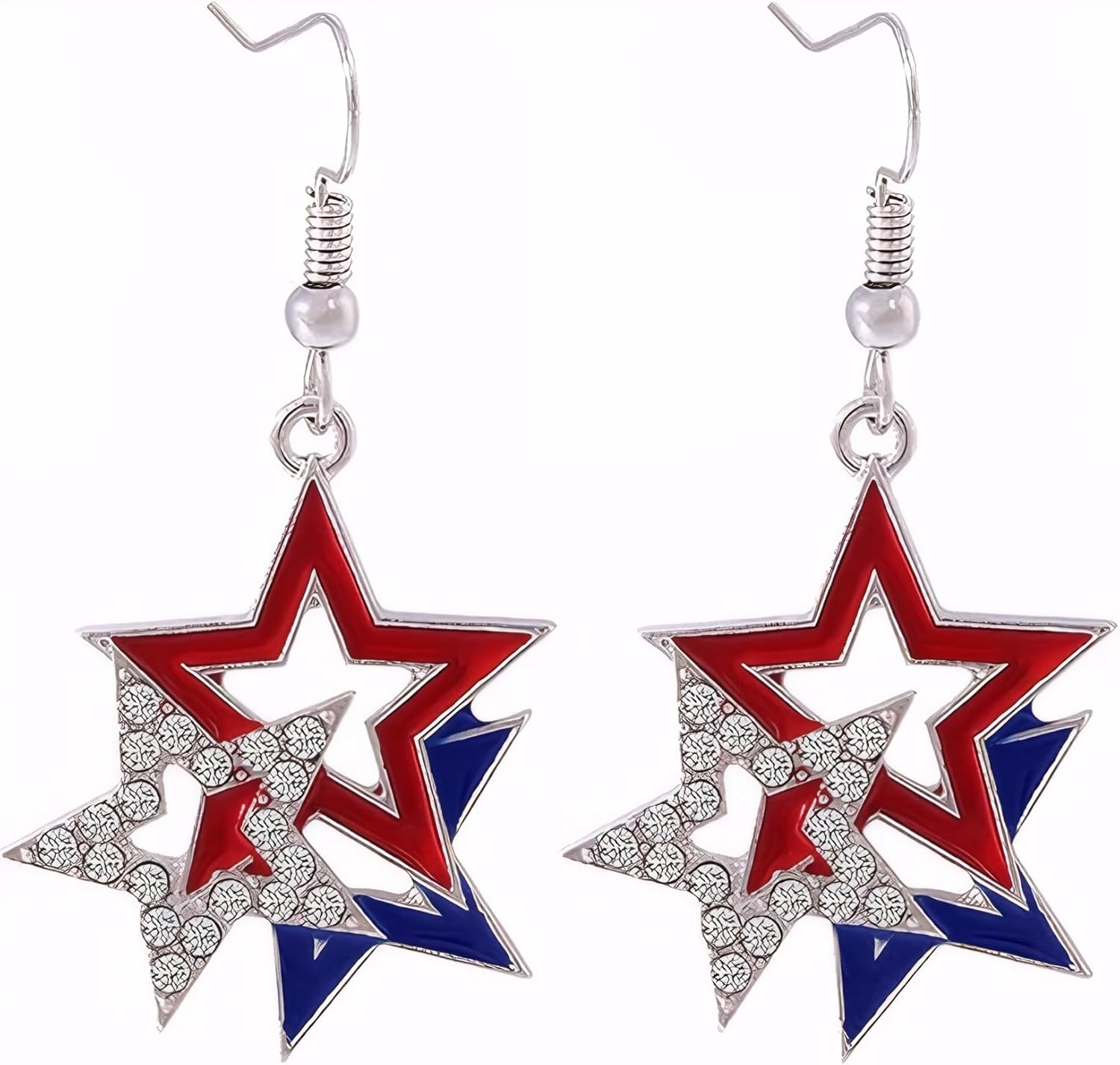 Halloween, Christmas, 4th of July Patriotic Earrings, Holiday Earrings Independence Day Stud Dangle Drop Earrings Hook Fashion Jewelry Gift for Women - QIAO Crystal我的商店QIAO Crystal
