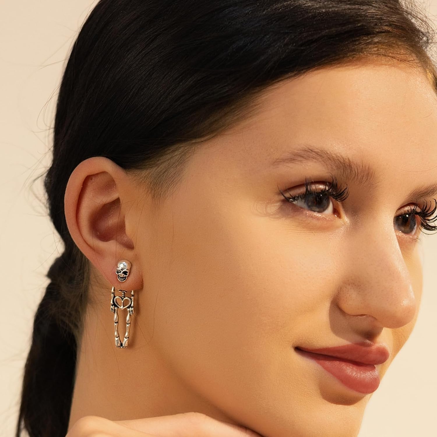 Halloween Earrings Skeleton Skull Dangle BOO Ghost Witch Tassel Terror Knife Earrings - QIAO Crystal我的商店QIAO Crystal