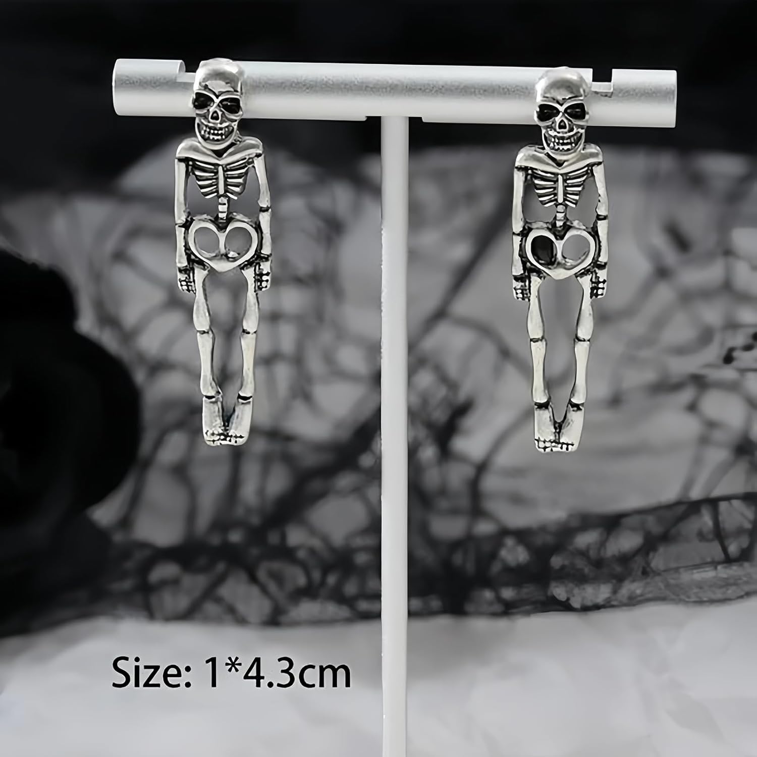 Halloween Earrings Skeleton Skull Dangle BOO Ghost Witch Tassel Terror Knife Earrings - QIAO Crystal我的商店QIAO Crystal