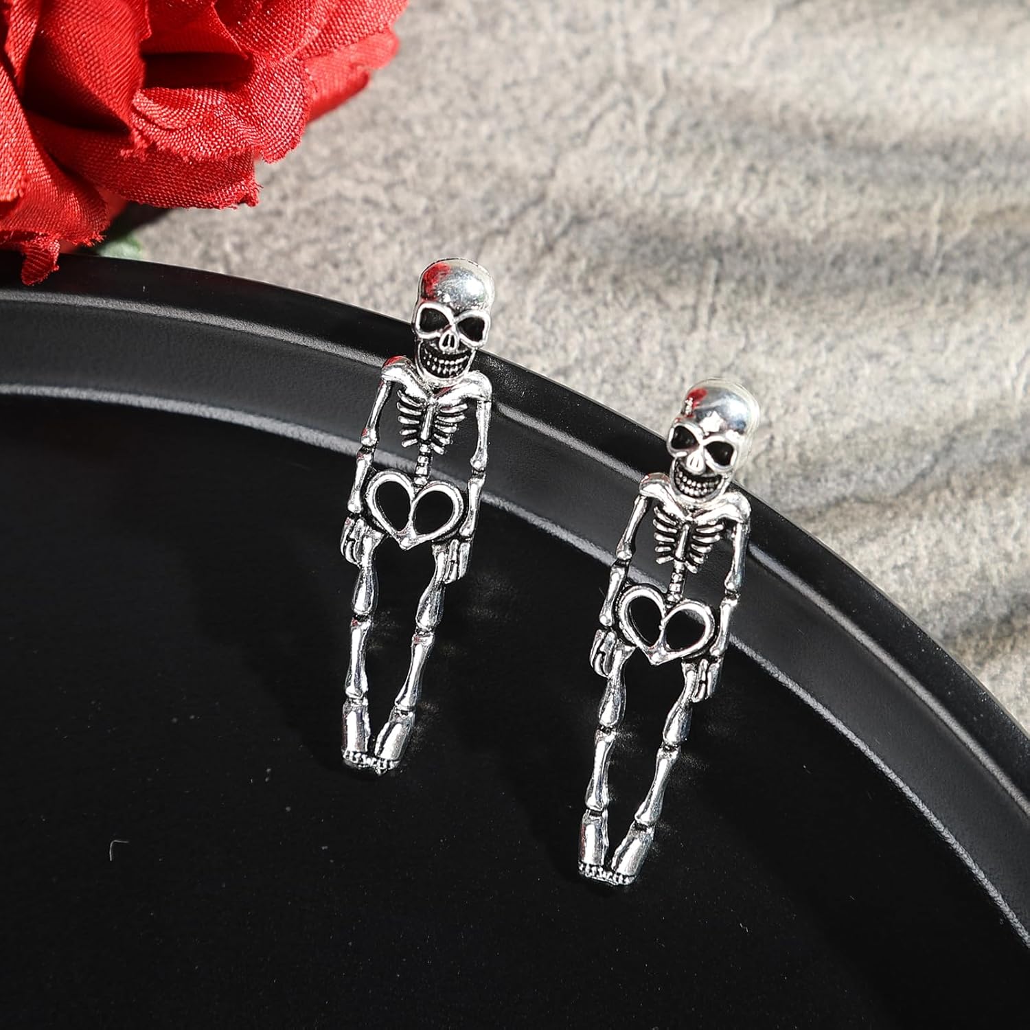 Halloween Earrings Skeleton Skull Dangle BOO Ghost Witch Tassel Terror Knife Earrings - QIAO Crystal我的商店QIAO Crystal