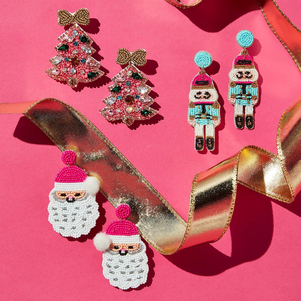 Holiday Beaded Earrings - 我的商店我的商店我的商店