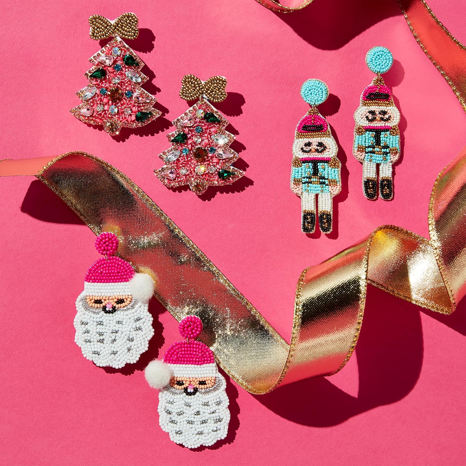 Holiday Beaded Earrings - 我的商店我的商店我的商店