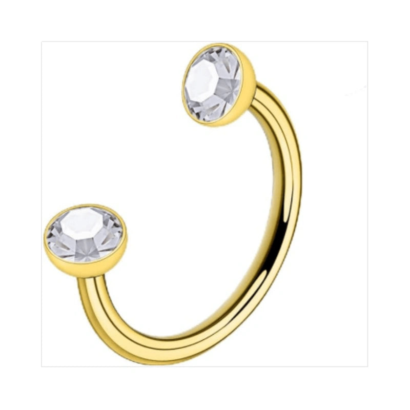 horseshoe-nose-ring-surgical-steel-double-stud-nose-ring-18g-internally-threaded-cubic-zirconia-daith-piercing-jewelry-for-women-inner-diameter-8mm-gold