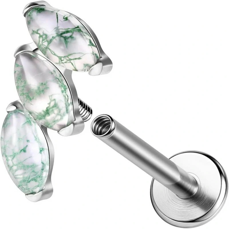 F136 Titanium Piercing Jewelry Stud for Tragus Conch Helix Studs Flat Back Earrings