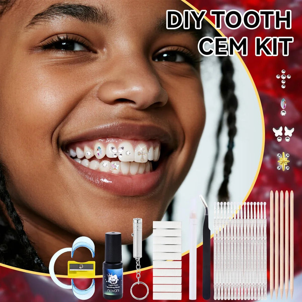Joe New to Professional DIY Dental Gems Kit Dental Jewelry Starter Kit Sparkling Dental Gems - QIAO CrystalQIAO CrystalQIAO Crystal