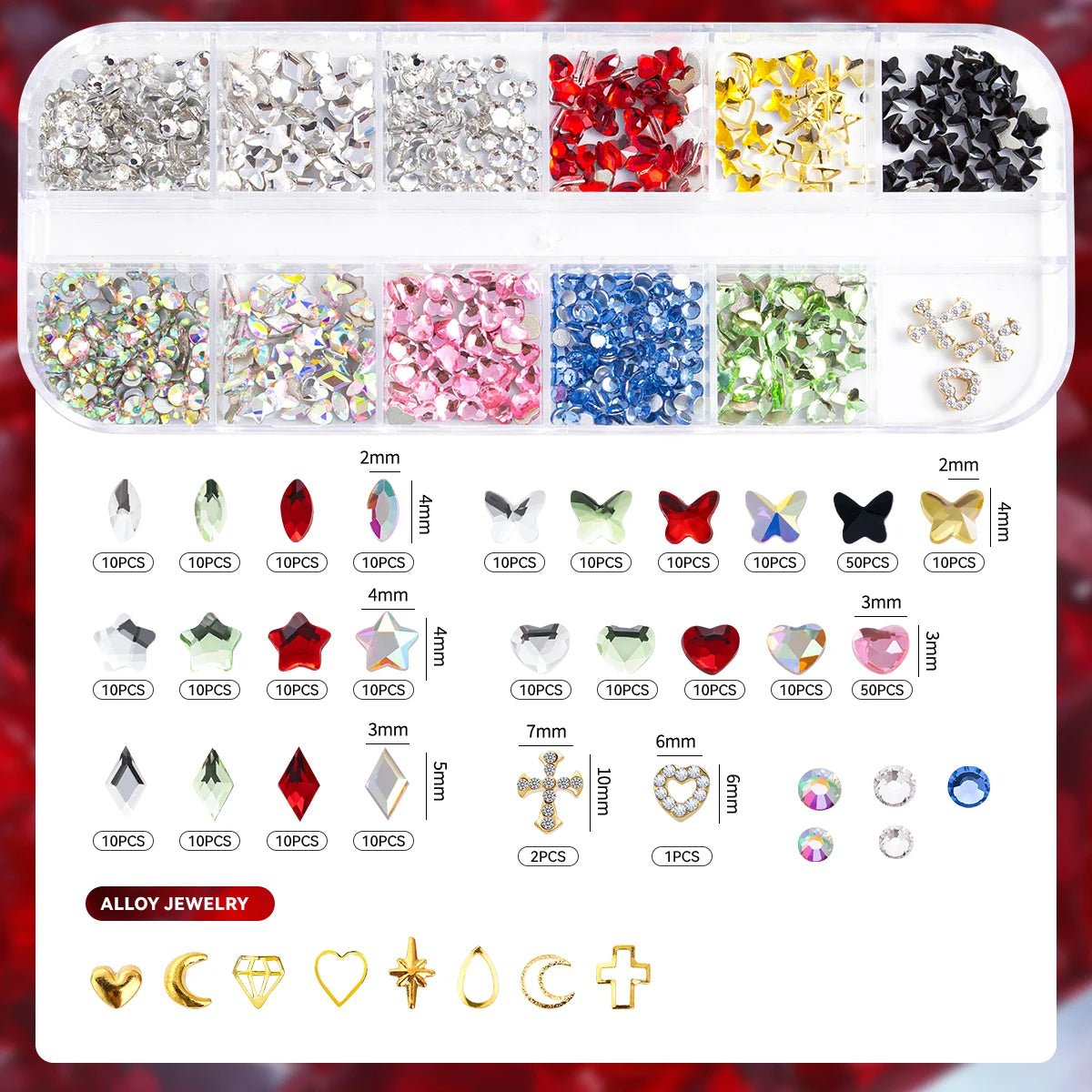 Joe New to Professional DIY Dental Gems Kit Dental Jewelry Starter Kit Sparkling Dental Gems - QIAO CrystalQIAO CrystalQIAO Crystal