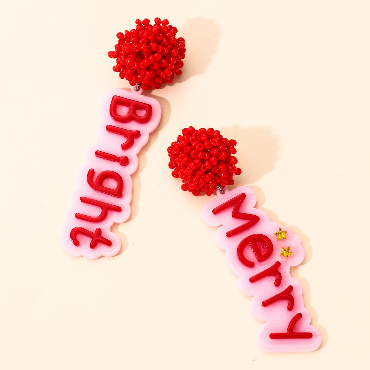 Letter Earrings Believe Earrings Drop Dangle Earrings for Girls Special Means Earring Gifts - 我的商店我的商店我的商店