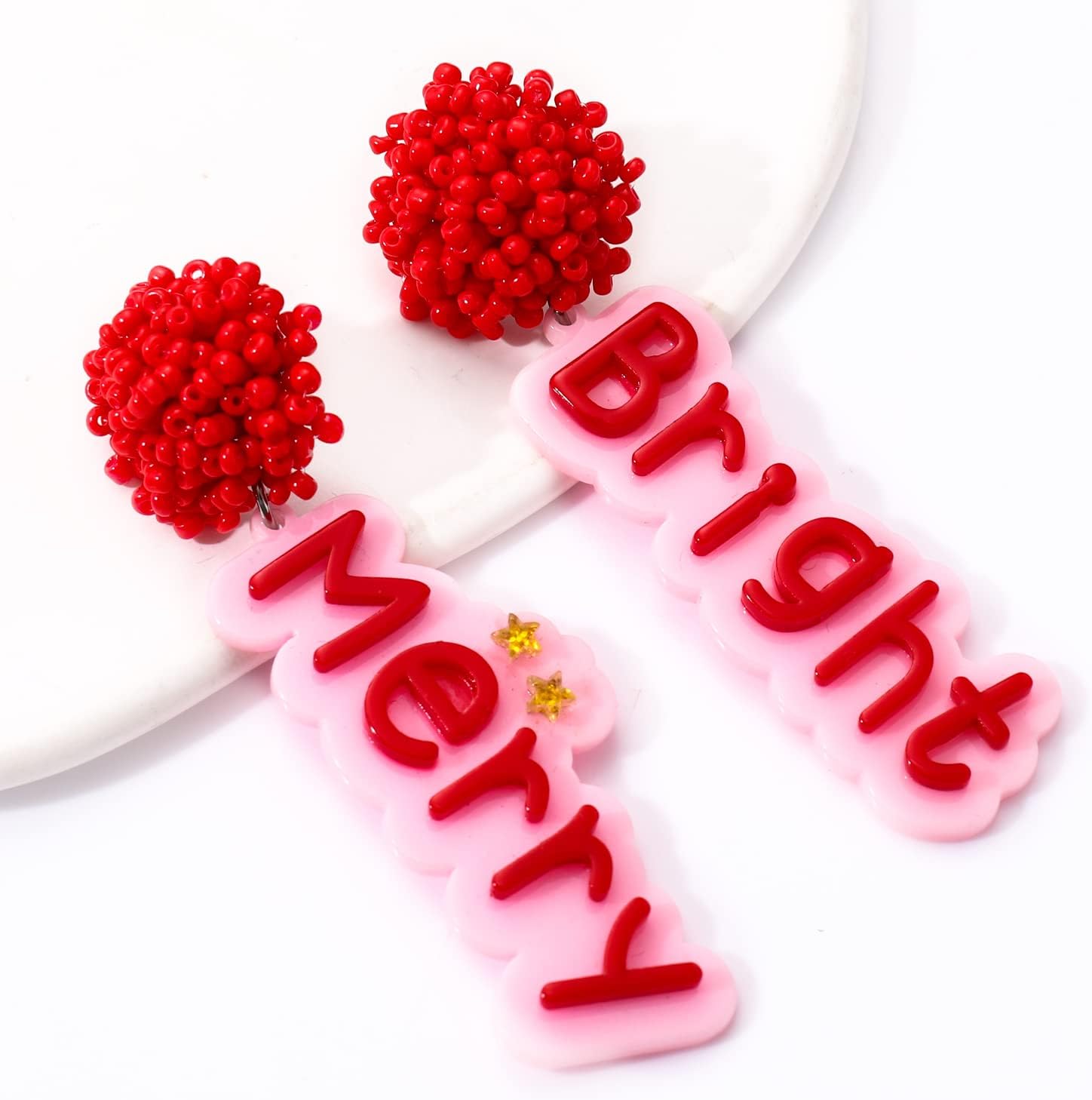 Letter Earrings Believe Earrings Drop Dangle Earrings for Girls Special Means Earring Gifts - 我的商店我的商店我的商店