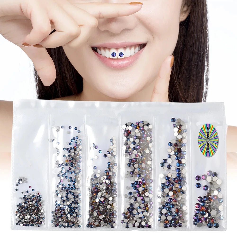 Light Up Your Smile Crystal Rhinestone Tooth Gems Perfect Rhinestone Tooth Gems with Durable Tooth Rhinestones - QIAO CrystalQIAO CrystalQIAO Crystal