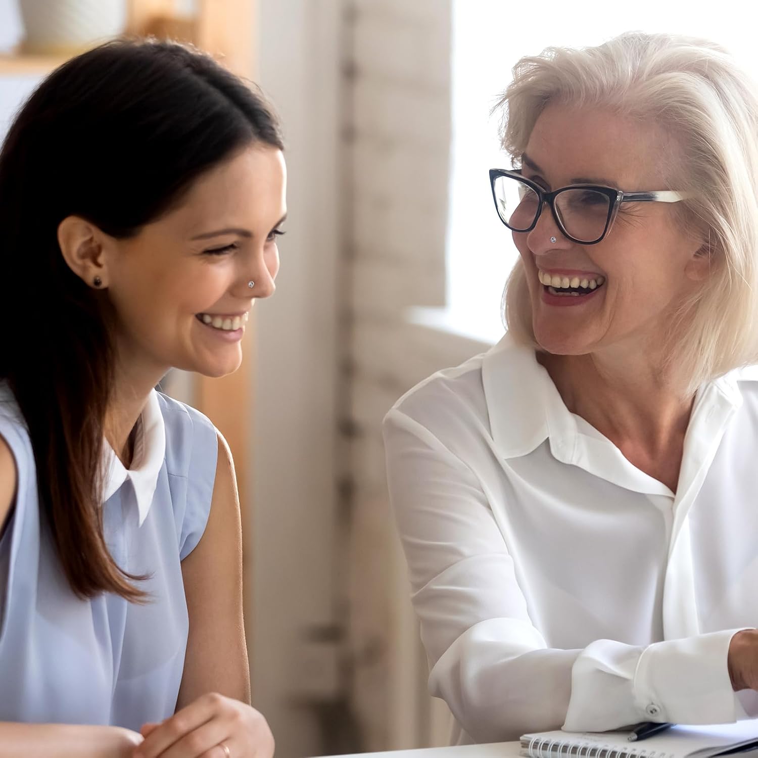 Mudder 20 Pcs Nose Rings Studs L Shaped Stainless Steel Nose Piercings Crystals L Bend Rings Rhinestone Screw Studs Piercing Curved Body Jewelry Ideal Gift for Women Men, 20 Gauge - QIAO CrystalQIAO CrystalQIAO Crystal