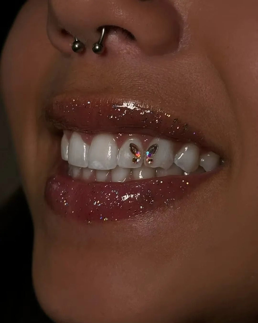 New round box tooth jewelry gemstone set professional glass crystal tooth gemstone set - QIAO CrystalQIAO CrystalQIAO Crystal