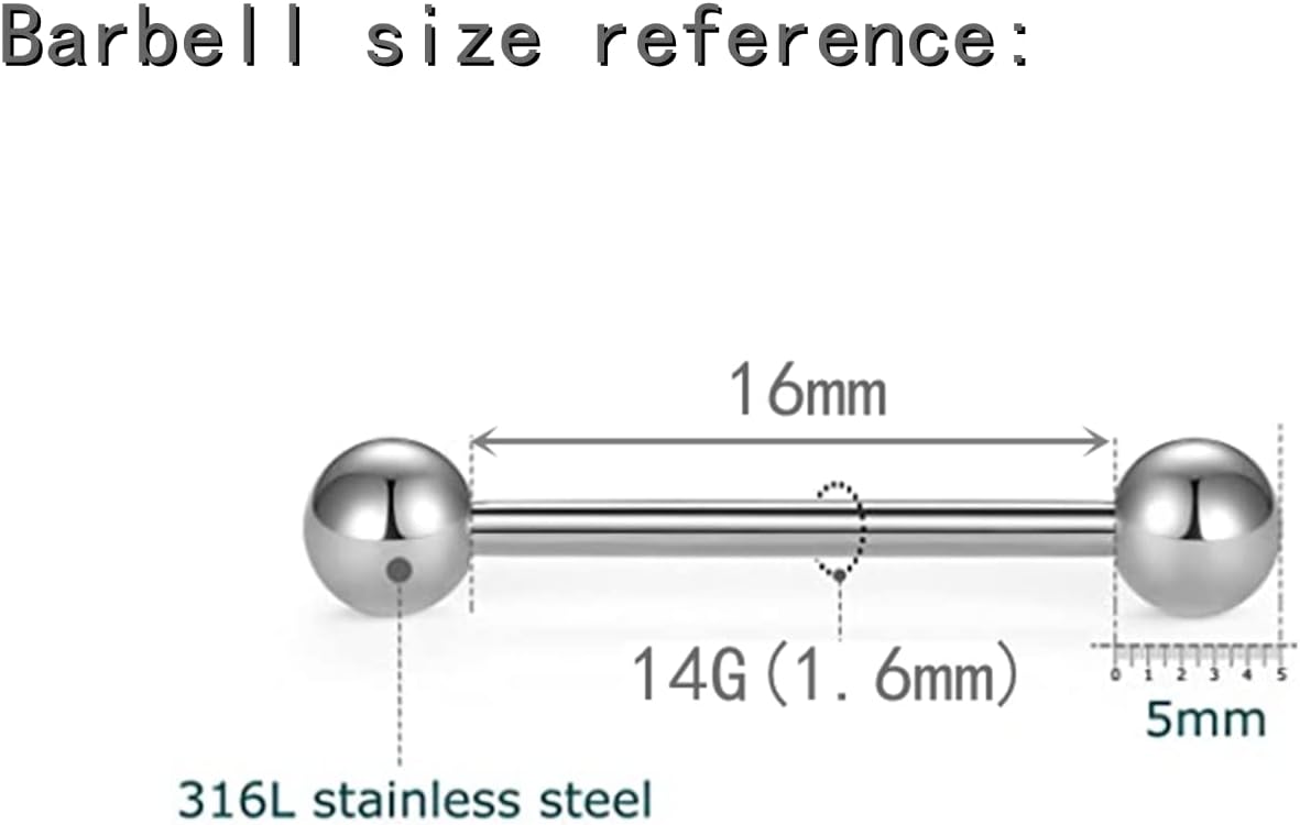 Nipple Chains Pierced Necklace 14G Barbells Nipple Rings Drizzle Dangle Body Piercing Jewelry - QIAO CrystalQIAO CrystalQIAO Crystal