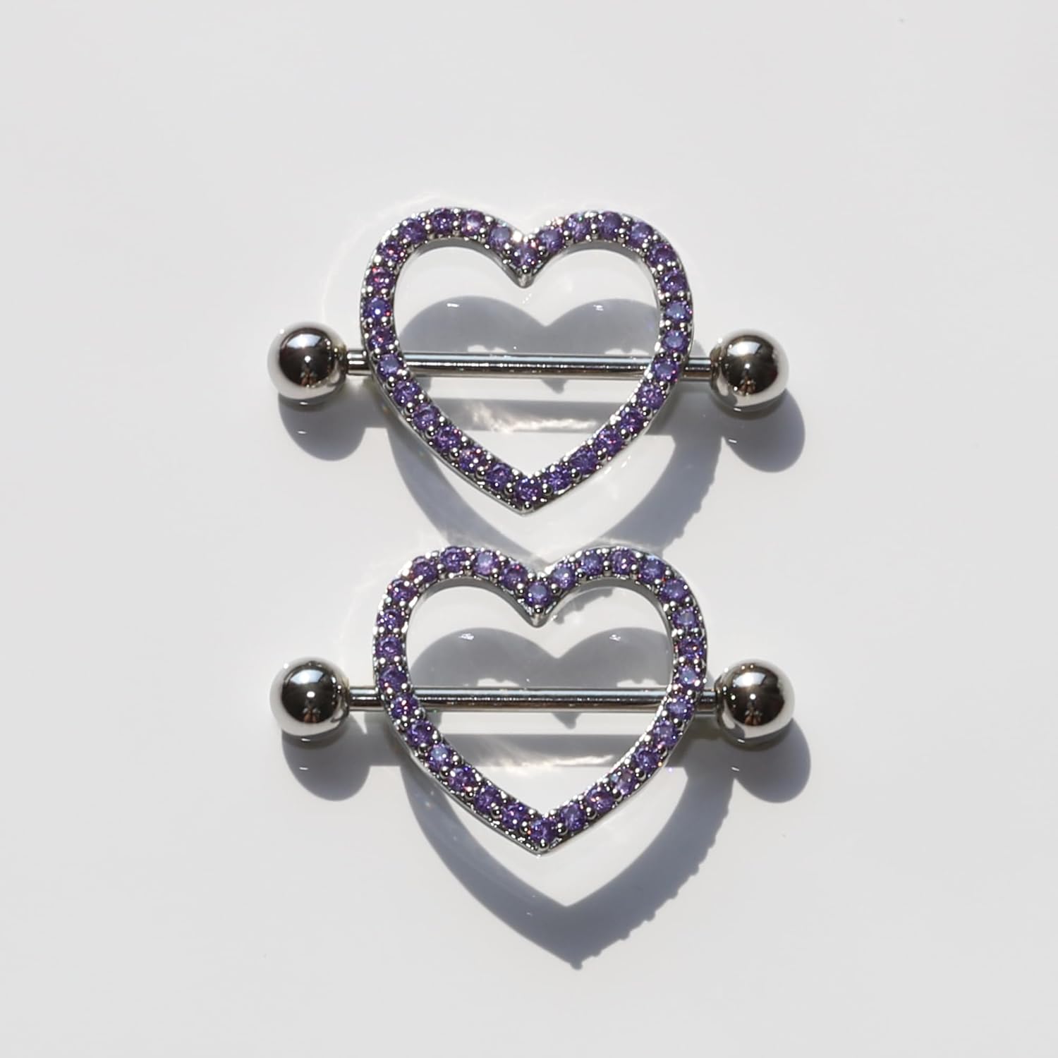 Nipple Piercing Jewelry 14G Stainless Steel Nipple Rings Heart Butterfly Flower Bow Nipple Barbells - 我的商店我的商店我的商店