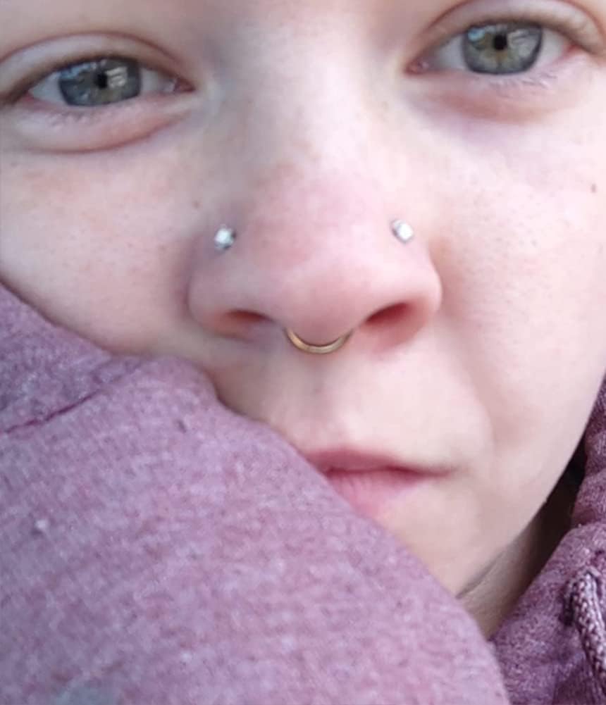 QWALIT 18g & 20g Nose Rings & Hoops - L & C Shape Studs - Surgical Stainless Steel & Silver Nose Piercing Jewelry - Rose Gold & Black - For Women & Men - QIAO CrystalQIAO CrystalQIAO Crystal