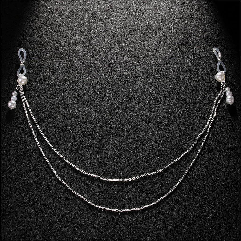 Sexy Pearl Tassel Non Piercing Nipple Chain Jewelry for Women Layered Pearl Chest Chain Body Jewelry Festival Rave Nipple Accessories Jewelry - QIAO CrystalQIAO CrystalQIAO Crystal