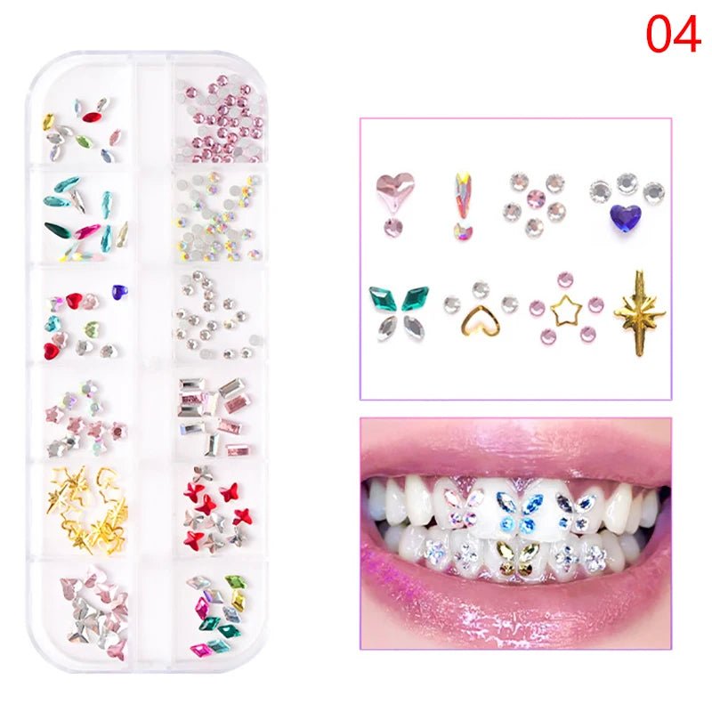Shine Our Ultimate DIY Tooth Gem Kit Gold Tooth Gems to Enhance Your Smile Fashion Body Jewelry - QIAO CrystalQIAO CrystalQIAO Crystal