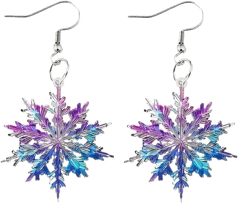 Snowflake Earrings for Women Snowflake Dangle Earrings Winter Earring Christmas Earring for Women - 我的商店我的商店我的商店