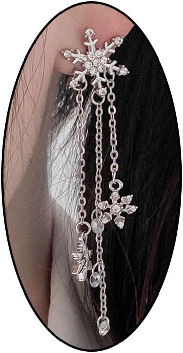 Snowflake Earrings for Women Snowflake Dangle Earrings Winter Earring Christmas Earring for Women - 我的商店我的商店我的商店