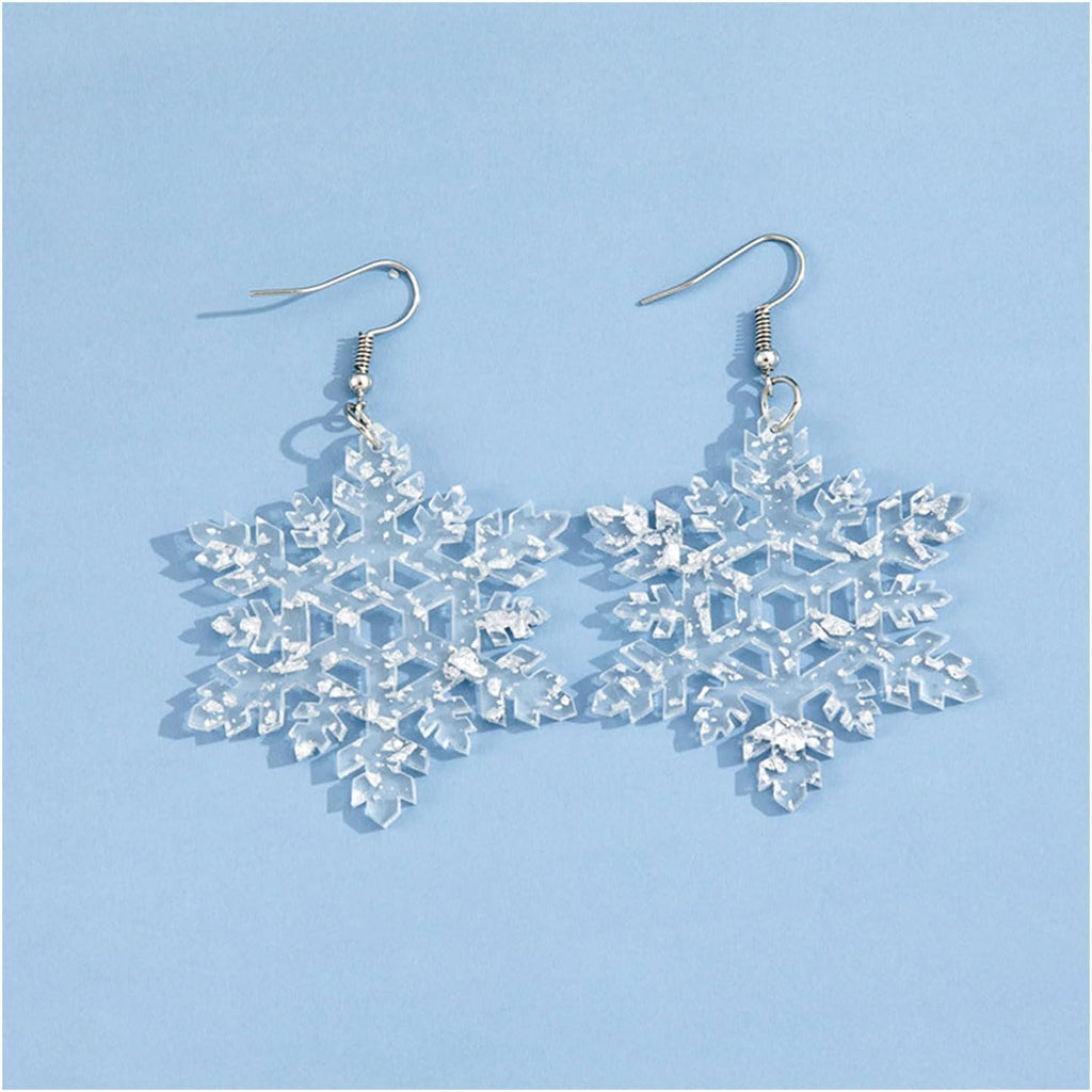 Snowflake Earrings for Women Snowflake Dangle Earrings Winter Earring Christmas Earring for Women - 我的商店我的商店我的商店