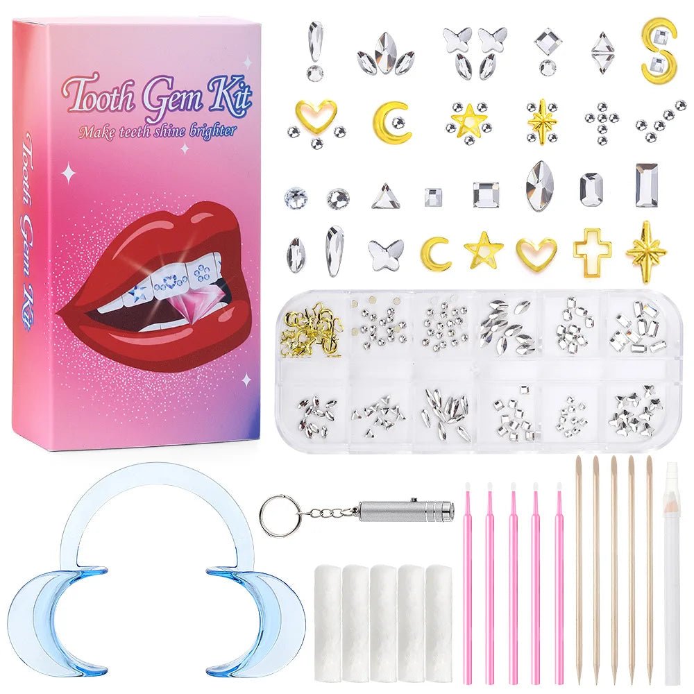 Sparkling Smile Upgrade Tooth Rhinestone and Crystal Rhinestone Tooth Gems for Dazzling Rhinestone Tooth Gems - QIAO CrystalQIAO CrystalQIAO Crystal