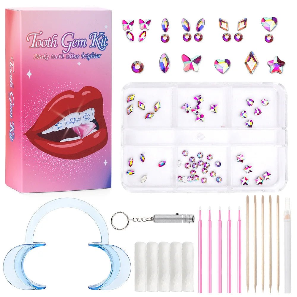 Sparkling Smile Upgrade Tooth Rhinestone and Crystal Rhinestone Tooth Gems for Dazzling Rhinestone Tooth Gems - QIAO CrystalQIAO CrystalQIAO Crystal