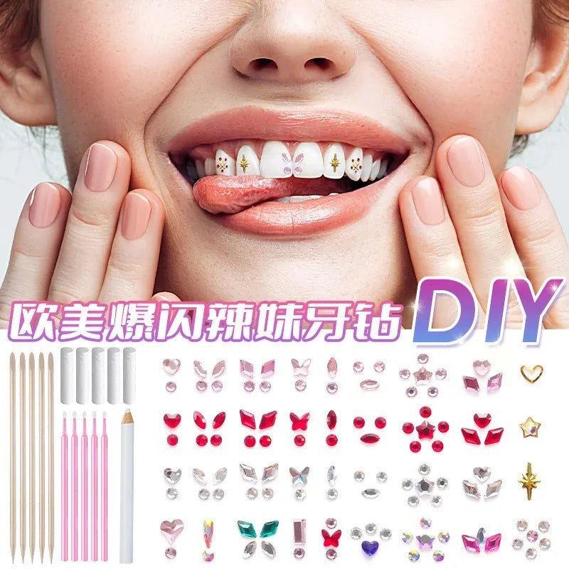 Sparkling Smile Upgrade Tooth Rhinestone and Crystal Rhinestone Tooth Gems for Dazzling Rhinestone Tooth Gems - QIAO CrystalQIAO CrystalQIAO Crystal