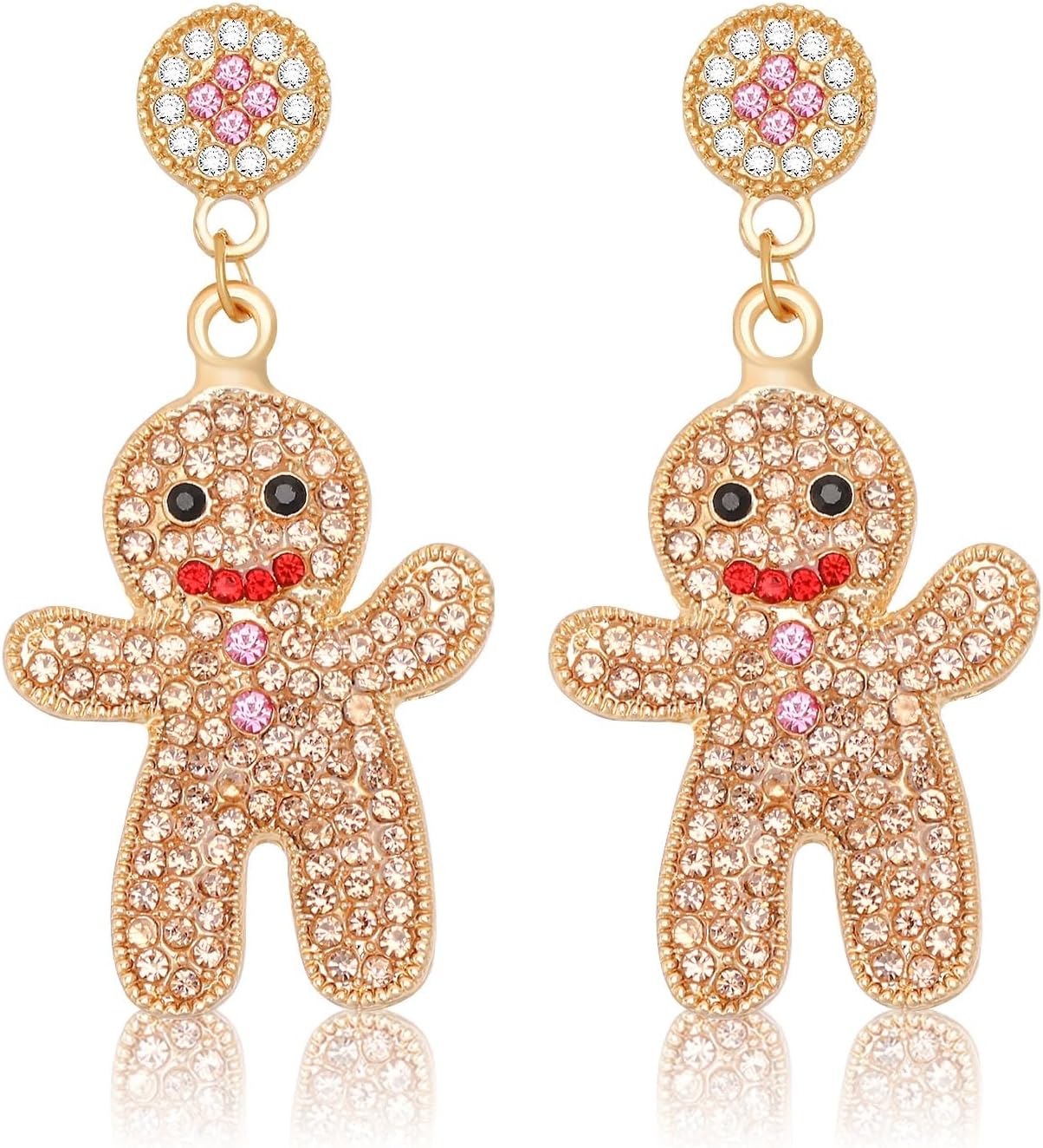 Sparkly Stud Beaded Dangle Earrings for Costume Party Holiday Festive Jewelry - 我的商店我的商店我的商店