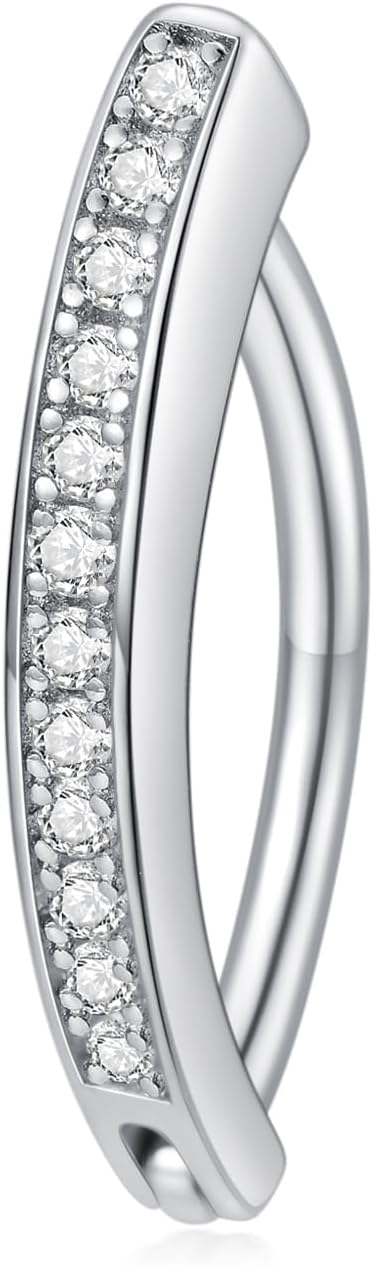 Sterling Silver 14G Belly Button Rings Cross/Cat/Butterfly/Cow/Skull/Birthstone Heart Navel Rings 16mm Body Piercing Jewelry for Women - 我的商店我的商店我的商店