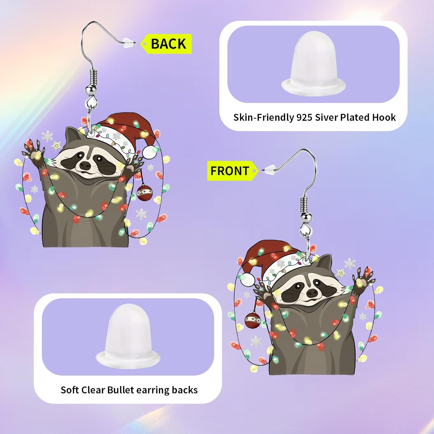 Sunflower Paw Print Earrings for Women - Unique & Quirky Funky Acrylic Dangle Earrings, Cute & Silly Novelty Design, Wacky & Crazy Earrings for Fun Lovers - 我的商店我的商店我的商店