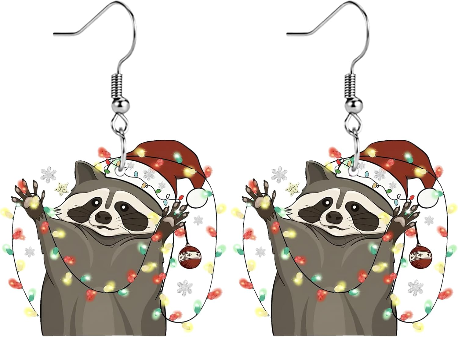 Sunflower Paw Print Earrings for Women - Unique & Quirky Funky Acrylic Dangle Earrings, Cute & Silly Novelty Design, Wacky & Crazy Earrings for Fun Lovers - 我的商店我的商店我的商店