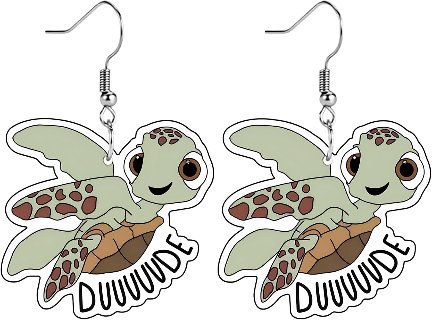 Sunflower Paw Print Earrings for Women - Unique & Quirky Funky Acrylic Dangle Earrings, Cute & Silly Novelty Design, Wacky & Crazy Earrings for Fun Lovers - 我的商店我的商店我的商店