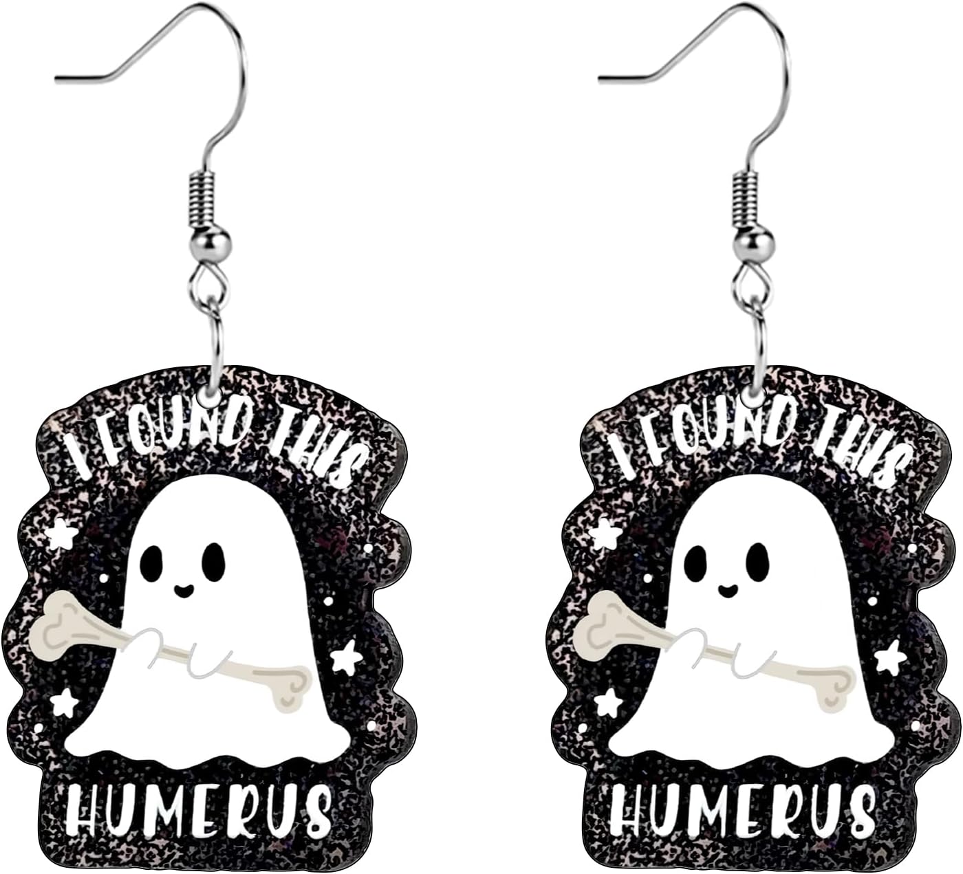 Sunflower Paw Print Earrings for Women - Unique & Quirky Funky Acrylic Dangle Earrings, Cute & Silly Novelty Design, Wacky & Crazy Earrings for Fun Lovers - 我的商店我的商店我的商店