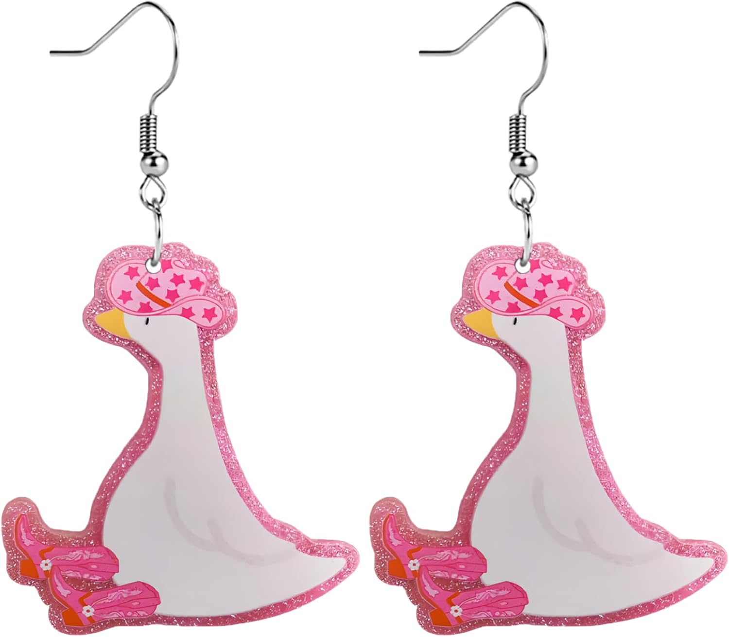 Sunflower Paw Print Earrings for Women - Unique & Quirky Funky Acrylic Dangle Earrings, Cute & Silly Novelty Design, Wacky & Crazy Earrings for Fun Lovers - 我的商店我的商店我的商店