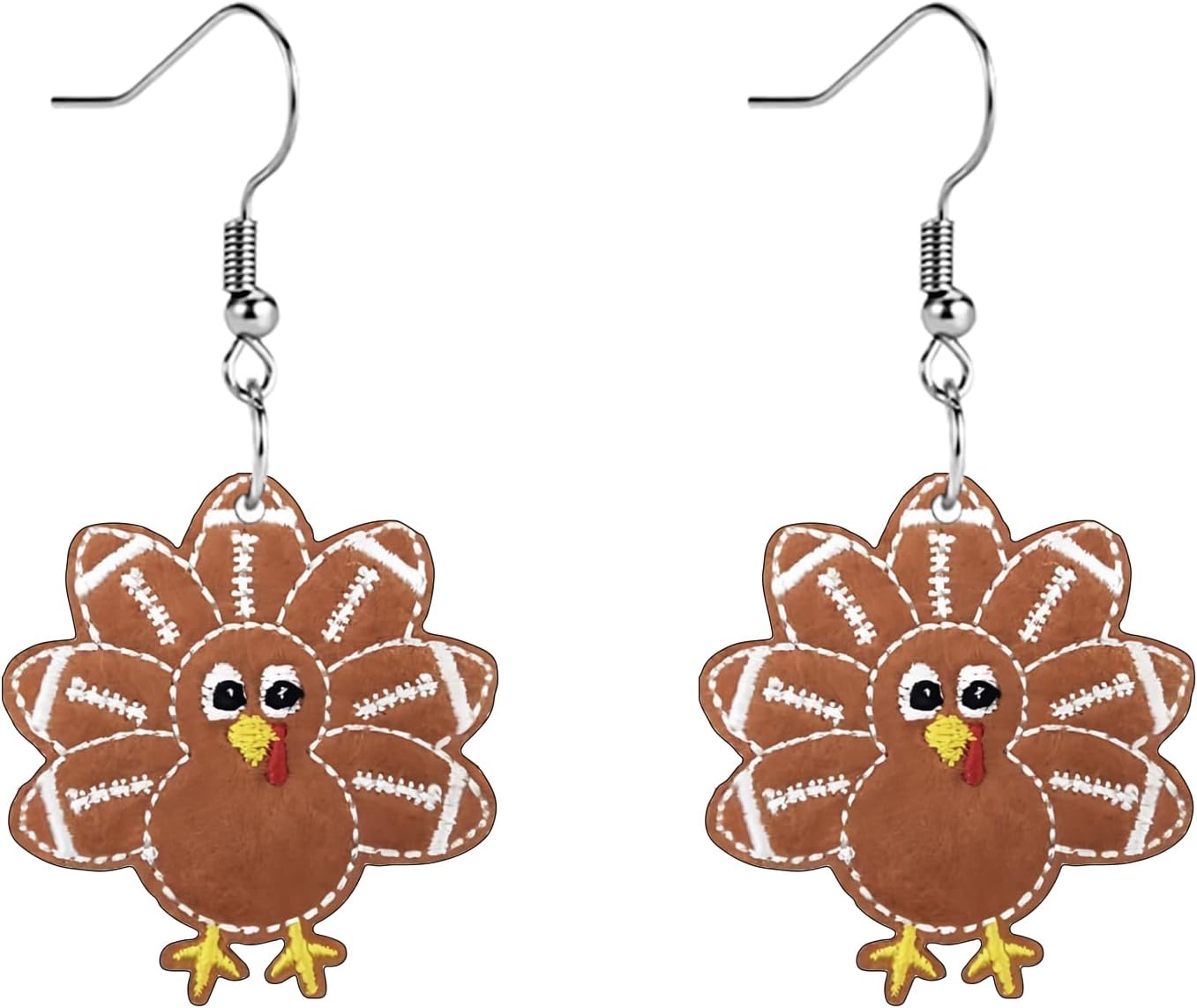 Sunflower Paw Print Earrings for Women - Unique & Quirky Funky Acrylic Dangle Earrings, Cute & Silly Novelty Design, Wacky & Crazy Earrings for Fun Lovers - 我的商店我的商店我的商店