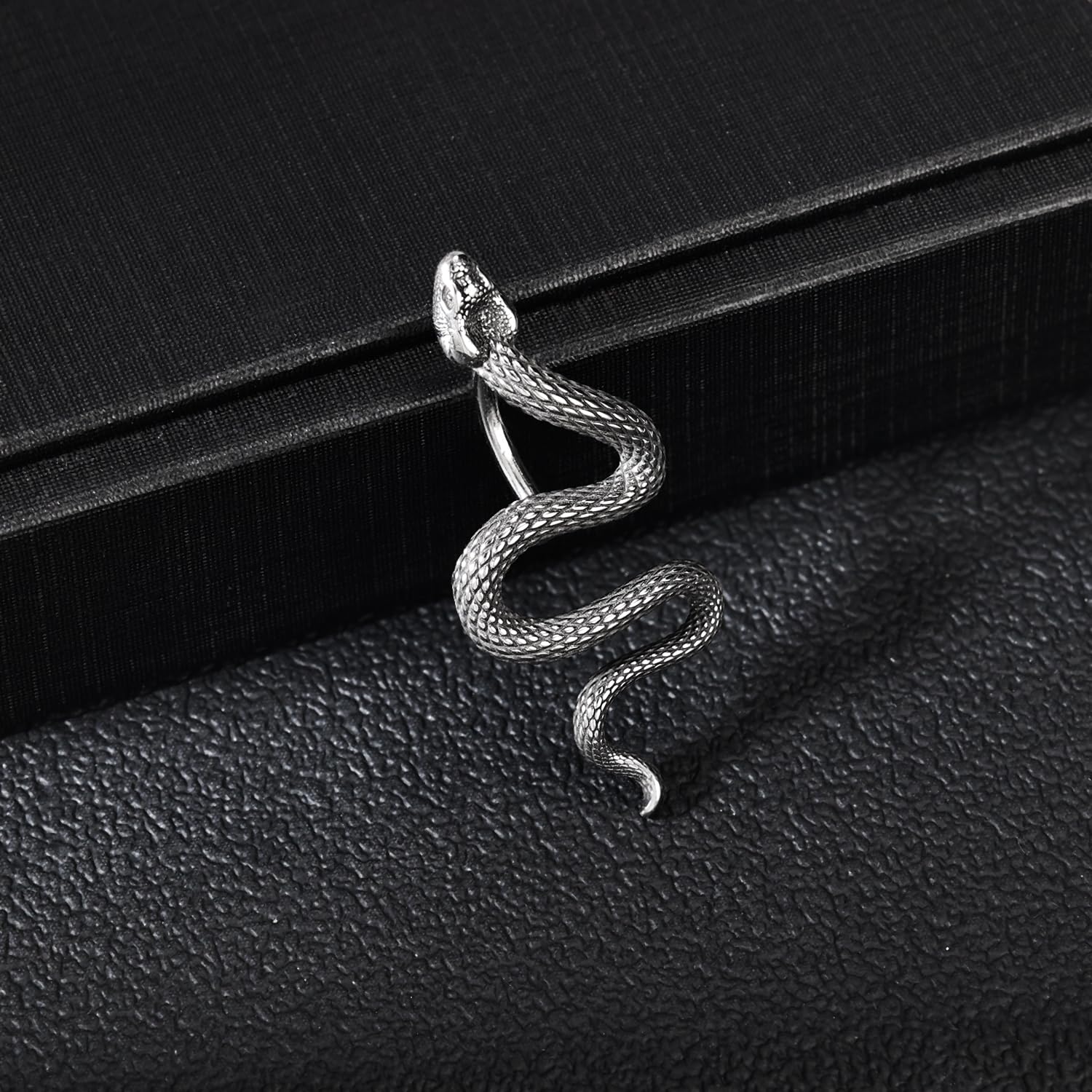 Surgical Stainless Steel Dangle Belly Button Rings for Women Belly Ring Dangling Piercing Jewelry CZ Snake lizard Skull Spider bat Halloween Party Punk Rock - QIAO Crystal我的商店QIAO Crystal