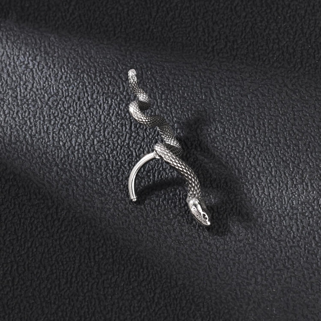 Surgical Stainless Steel Dangle Belly Button Rings for Women Belly Ring Dangling Piercing Jewelry CZ Snake lizard Skull Spider bat Halloween Party Punk Rock - QIAO Crystal我的商店QIAO Crystal