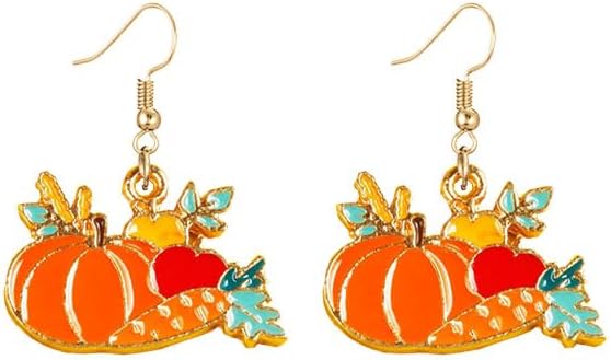 Thanksgiving Earrings for Women Cute Funny Squirrel Turkey Hazelnut Dangle Drop Earrings Delicate Fashion Colorful Maple Leaf Wreath Rhinestone Earrings Thanksgiving Holiday Themed Jewelry Accessories - 我的商店我的商店我的商店
