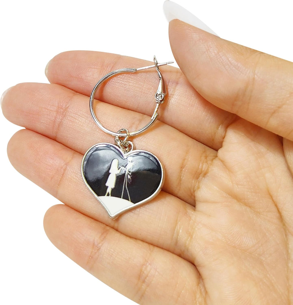 The Nightmare Before Christmas Jewelry Hypoallergenic Earrings for Girls, Stud Earrings & Fishhook Earring Sets with Charms One Size Fits All Gifts Age 4+ - 我的商店我的商店我的商店