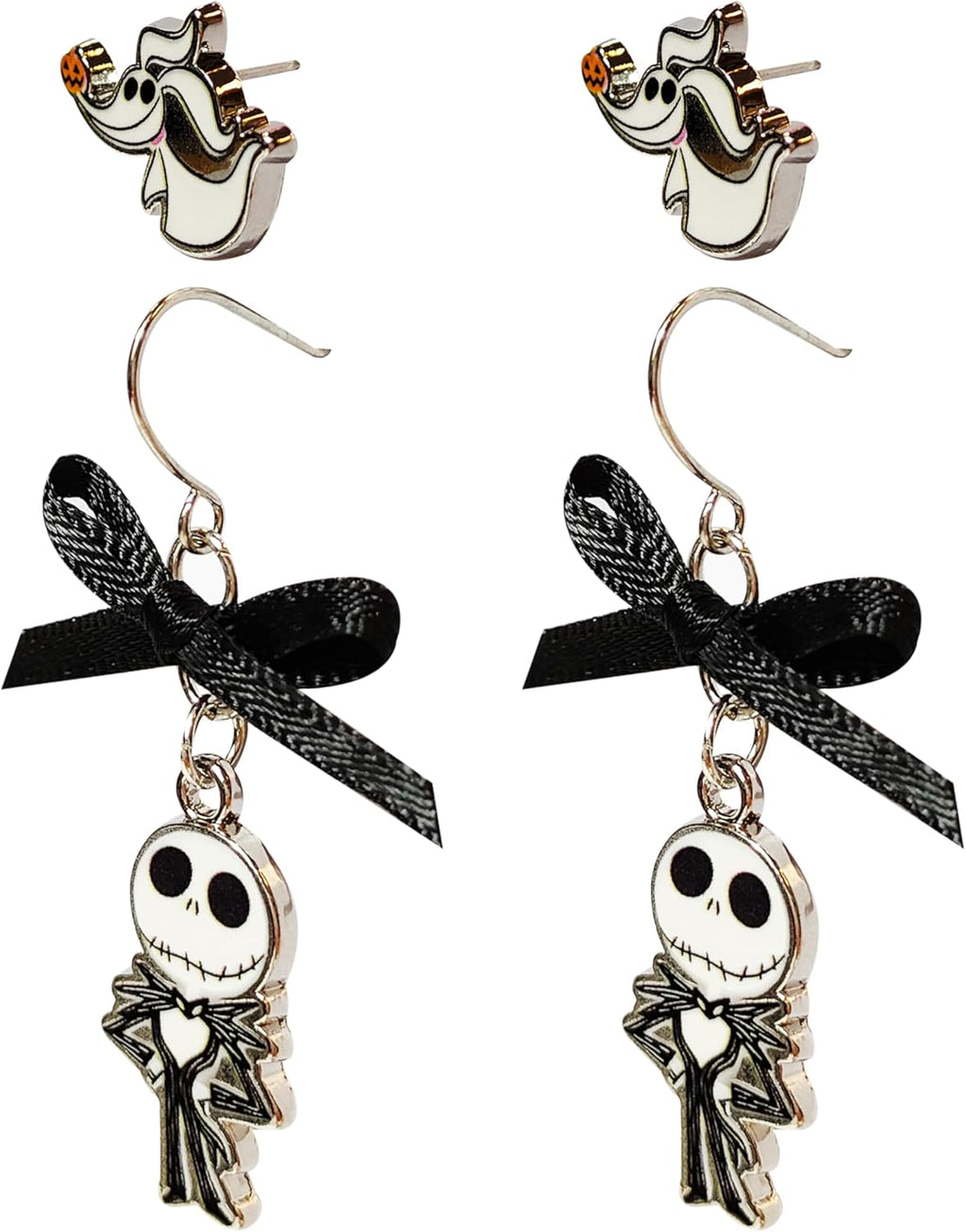 The Nightmare Before Christmas Jewelry Hypoallergenic Earrings for Girls, Stud Earrings & Fishhook Earring Sets with Charms One Size Fits All Gifts Age 4+ - 我的商店我的商店我的商店