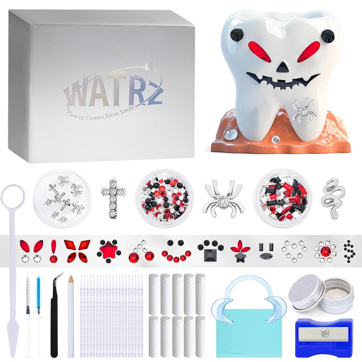 Tooth Gem Kits Professionally Decorate Your Teeth Gold Tooth Gems - QIAO CrystalQIAO CrystalQIAO Crystal