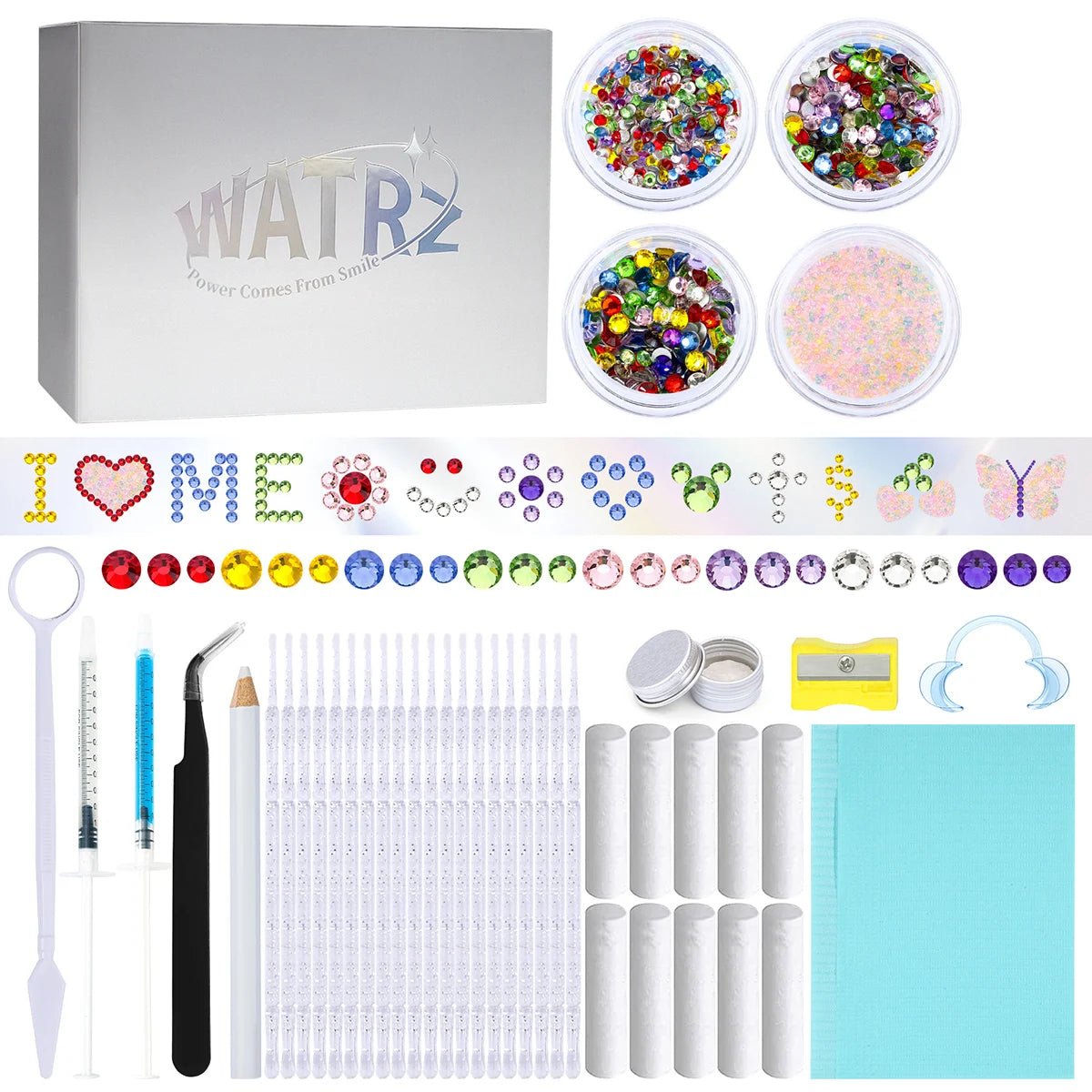 Tooth Gem Kits Professionally Decorate Your Teeth Gold Tooth Gems - QIAO CrystalQIAO CrystalQIAO Crystal