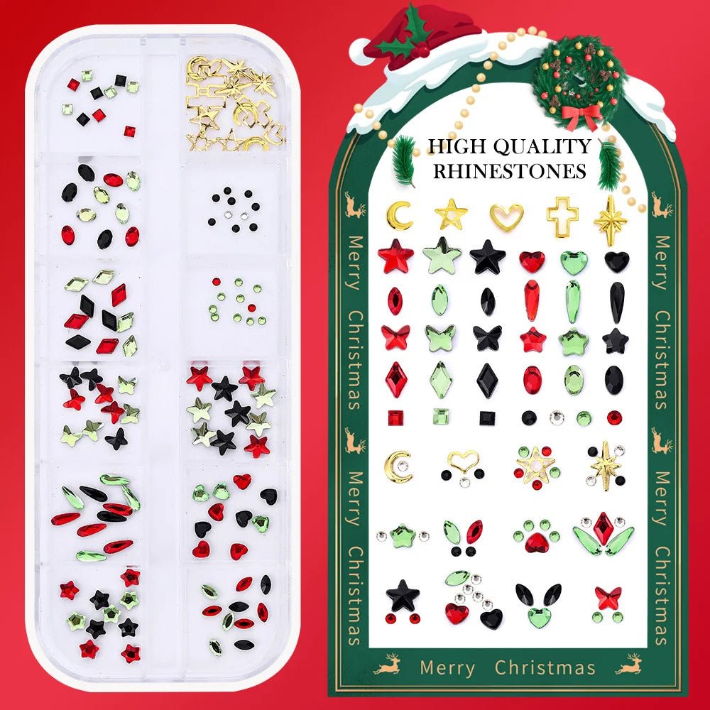 Wholesale New Christmas Day Tooth Art Diamond Jewelry Glass Crystal Tooth Gemstone Set - QIAO CrystalQIAO CrystalQIAO Crystal