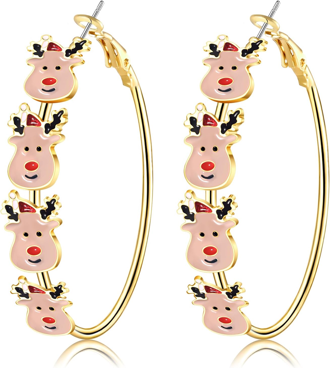 YAHPERN Halloween Thanksgiving Fall Christmas Earrings for Women Festive Holiday Hoop Earrings Costume Party Outfits Holiday Jewelry Gifts - 我的商店我的商店我的商店