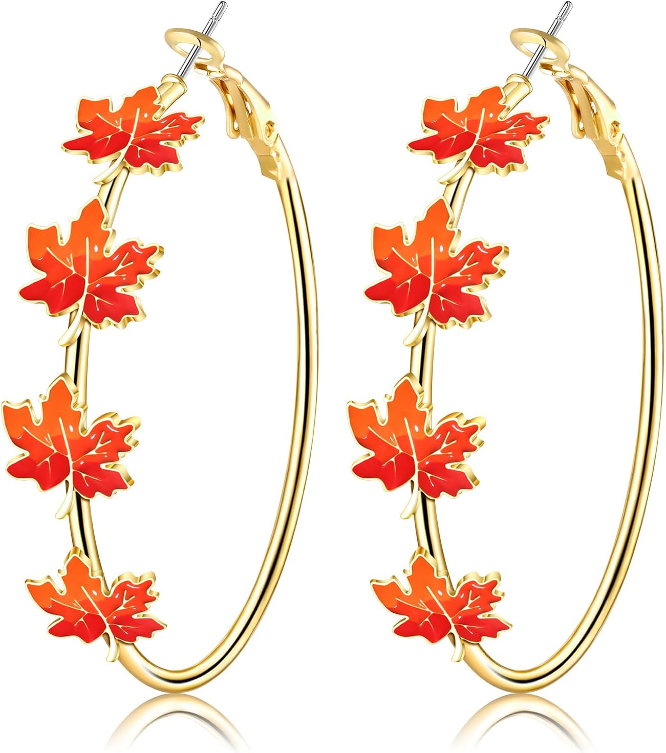 YAHPERN Halloween Thanksgiving Fall Christmas Earrings for Women Festive Holiday Hoop Earrings Costume Party Outfits Holiday Jewelry Gifts - 我的商店我的商店我的商店