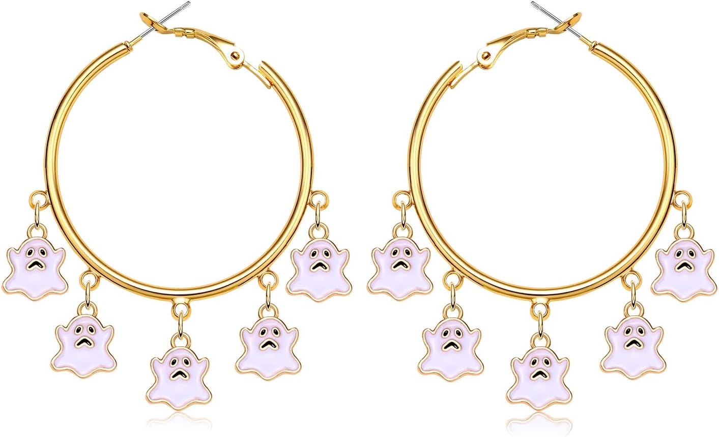 YAHPERN Halloween Thanksgiving Fall Christmas Earrings for Women Festive Holiday Hoop Earrings Costume Party Outfits Holiday Jewelry Gifts - 我的商店我的商店我的商店